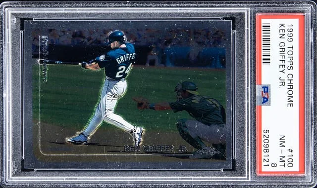 1999 Topps Chrome Ken Griffey Jr. Refractor #100 card image