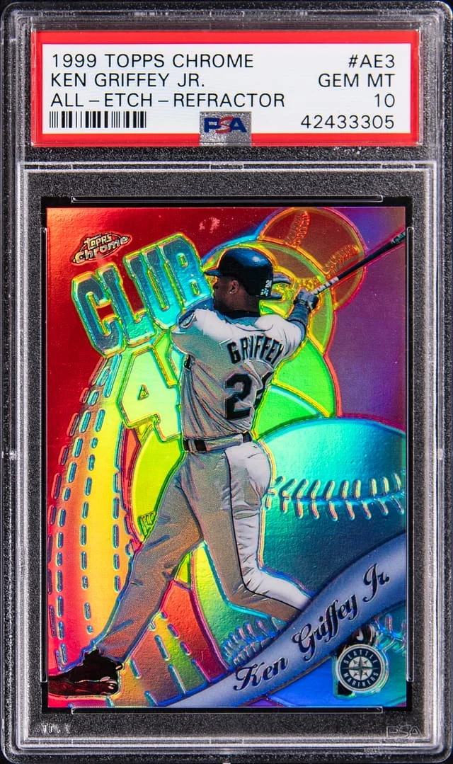 1999 Topps Chrome Ken Griffey Jr. All-Etch Refractor #AE3 card image