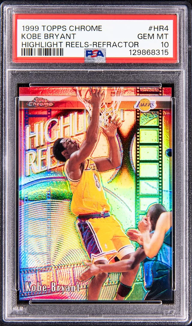 1999 Topps Chrome Kobe Bryant Highlight Reels Refractor #HR4 card image