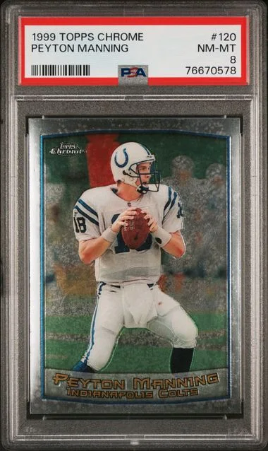 1999 Topps Chrome Peyton Manning #120 card image