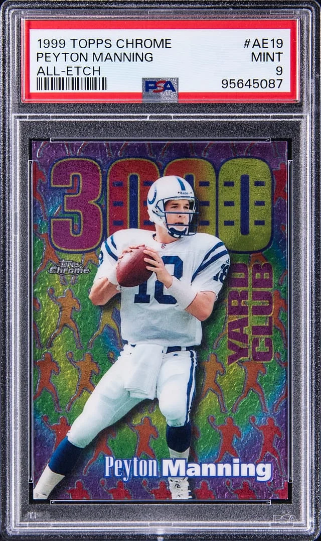 1999 Topps Chrome Peyton Manning All-Etch #AE19 card image
