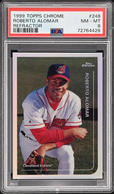 1999 Topps Chrome Roberto Alomar Refractor #248 card image
