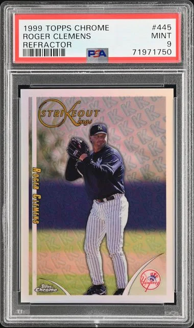 1999 Topps Chrome Roger Clemens Refractor #445 card image