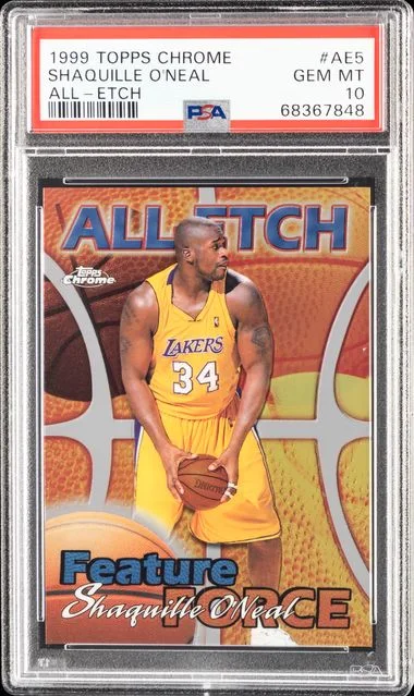 1999 Topps Chrome Shaquille O'Neal All-Etch #AE5 card image