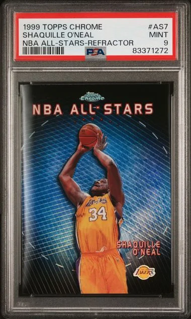1999 Topps Chrome Shaquille O'Neal NBA All-Stars NBA All-Stars-Refractor #AS7 card image