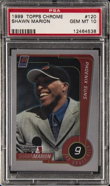 1999 Topps Chrome Shawn Marion #120 card image