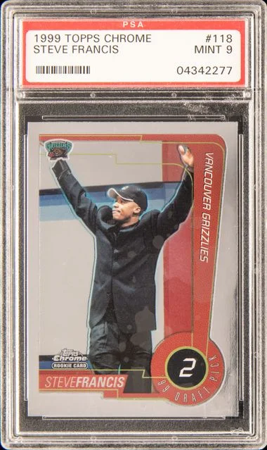 1999 Topps Chrome Steve Francis #118 card image
