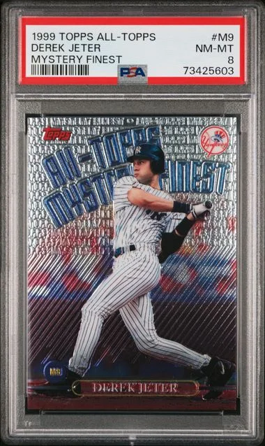 1999 Topps Derek Jeter All-Topps Mystery Finest #M9 card image