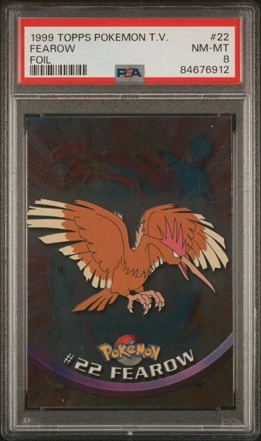 1999 Topps Fearow Pokemon TV Foil #22 card image