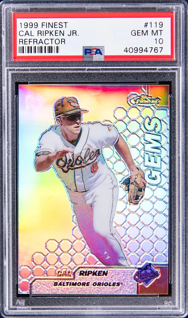 1999 Topps Finest Cal Ripken Jr Refractor #119 card image
