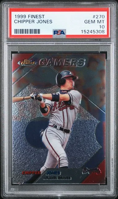 1999 Topps Finest Chipper Jones #270 card image