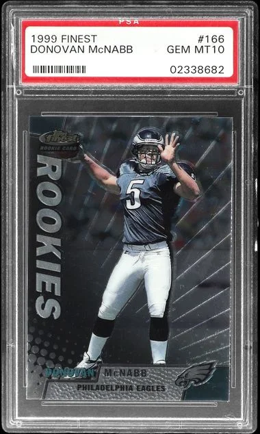 1999 Topps Finest Donovan McNabb #166 card image