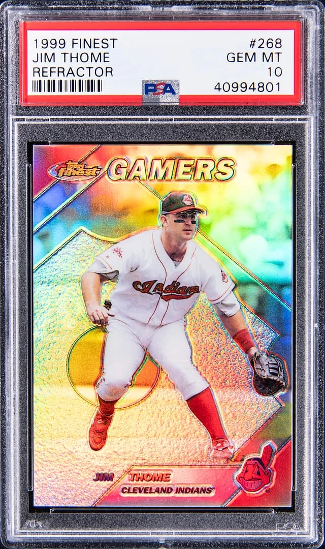 1999 Topps Finest Jim Thome Refractor #268 card image