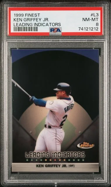 1999 Topps Finest Ken Griffey Jr. Leading Indicators #L3 card image