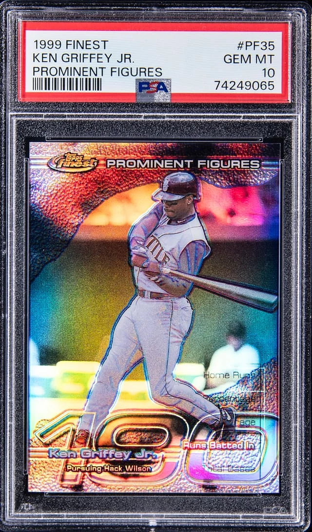 1999 Topps Finest Ken Griffey Jr. Prominent Figures #PF35 card image