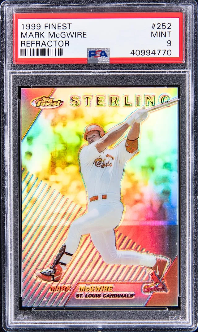 1999 Topps Finest Mark McGwire Refractor #252 card image