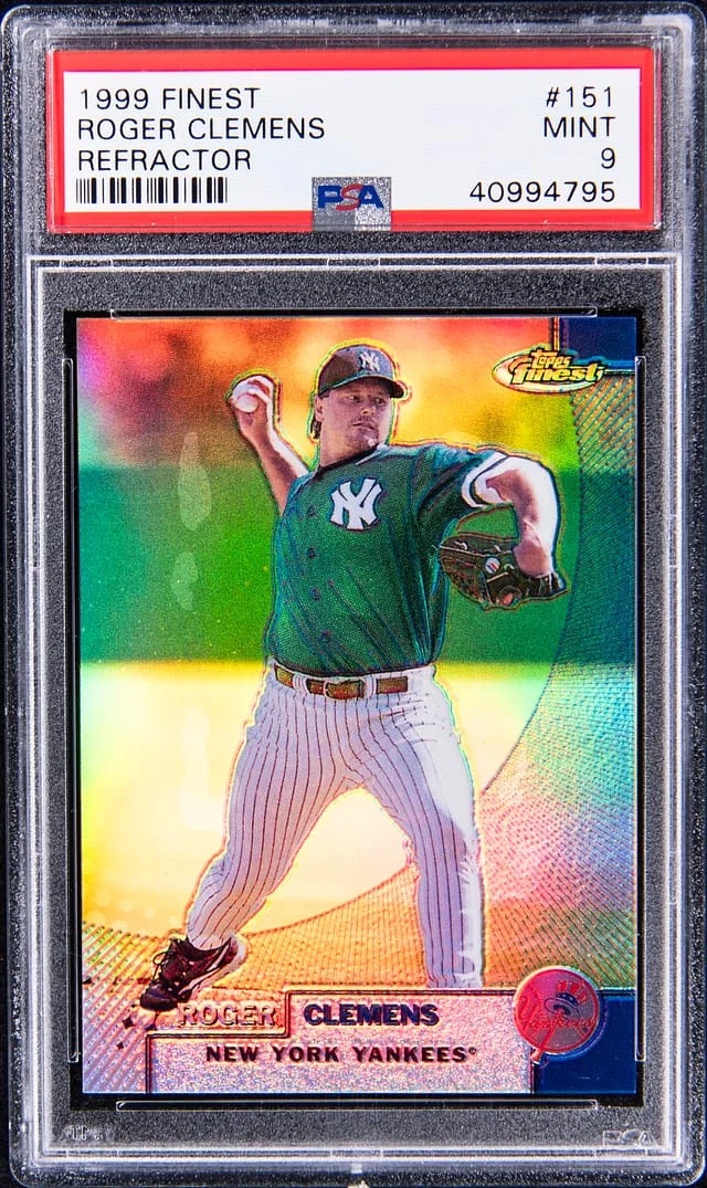 1999 Topps Finest Roger Clemens Refractor #151 card image