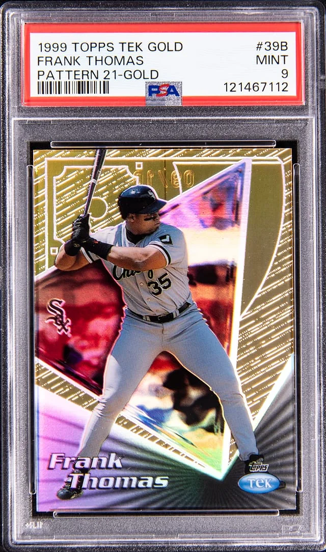 1999 Topps Frank Thomas TEK Gold Pattern 21 Gold #39B card image