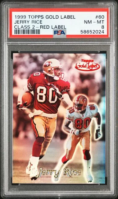 1999 Topps Gold Label Class 2 Jerry Rice Red Label #60 card image