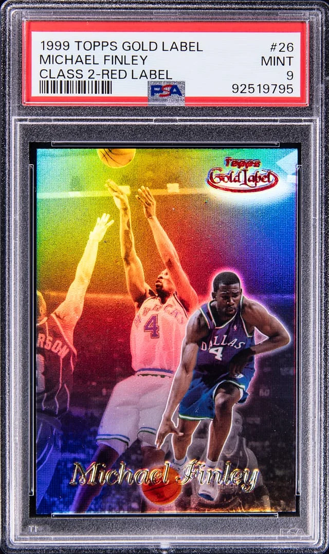 1999 Topps Gold Label Class 2 Michael Finley Red Label #26 card image