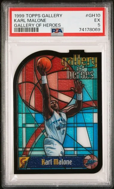 1999 Topps Karl Malone Gallery Gallery Of Heroes #GH10 card image