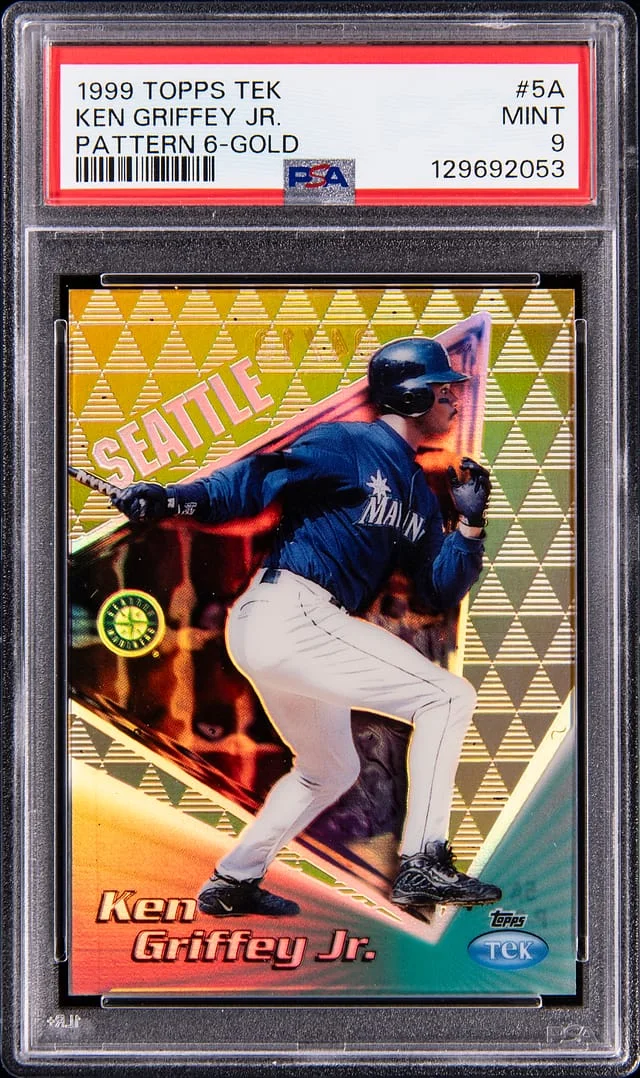 1999 Topps Ken Griffey Jr. Tek Pattern 6 Gold #5A card image