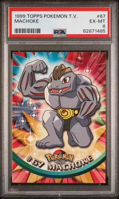 1999 Topps Machoke Pokemon Tv #67 card image