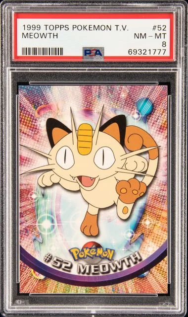 1999 Topps Meowth Pokemon Tv Italian #52 card image