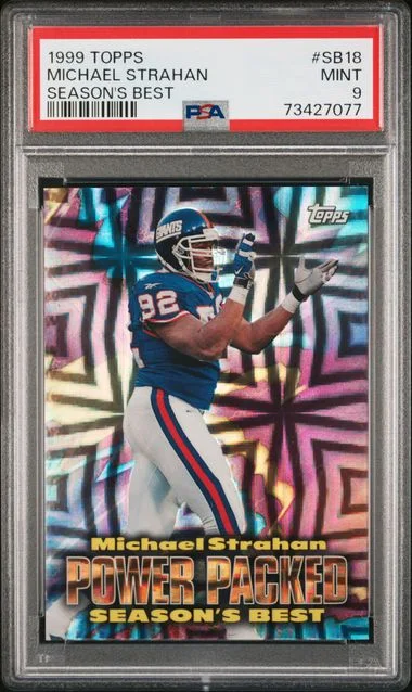 1999 Topps Michael Strahan Season'S Best #Sb18 card image