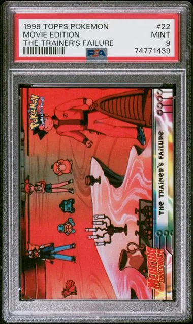 1999 Topps Movie Edition Pokemon The Movie EDT The Trainer's Failure #22 card image