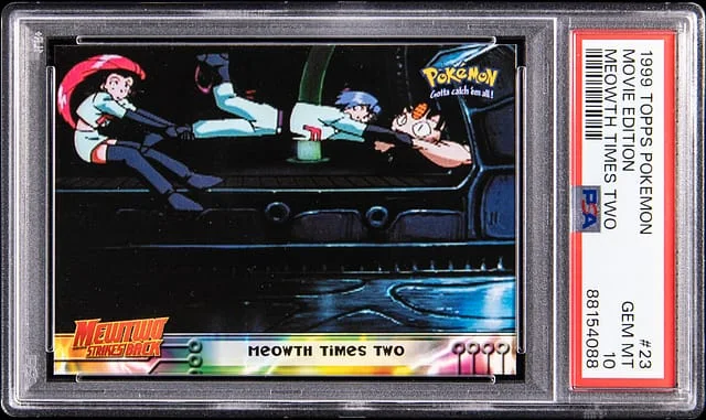 1999 Topps Movie Edition Pokemon Meowth Times Two #23 card image