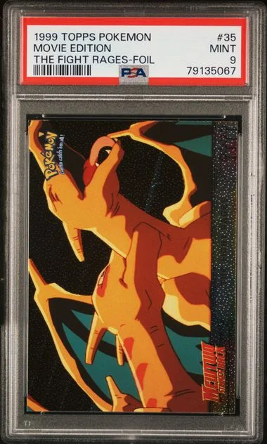 1999 Topps Movie Edition Pokemon The Movie EDT The Fight Rages-Foil #35 card image