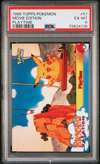 1999 Topps Movie Edition Pokemon The Movie Edt Playtime #57 card image