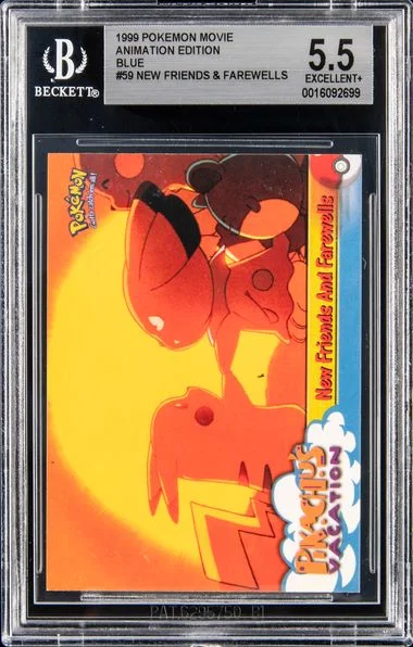 1999 Topps Movie Edition Pokemon The Movie EDT New Friends and Farewells-Rainbow Foil #59 card image