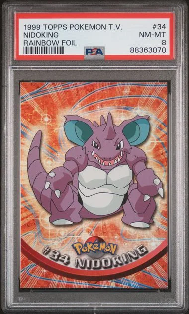 1999 Topps Nidoking Pokemon Tv #34 card image