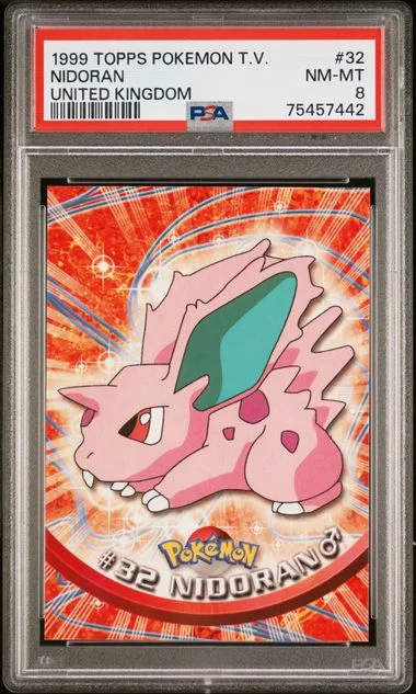 1999 Topps Nidoran Pokemon TV United Kingdom #32 card image