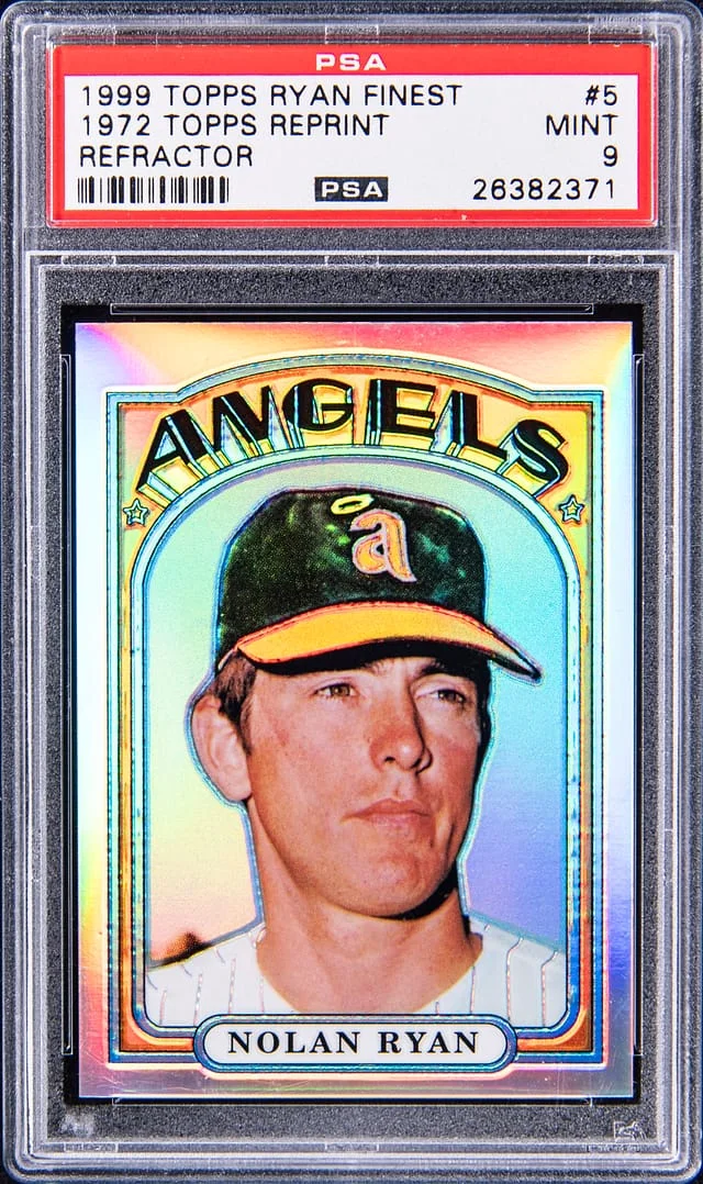 1999 Topps Nolan Ryan Ryan Finest 1972 Topps Reprint Refractor #5 card image