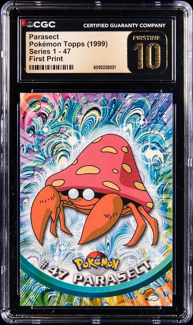 1999 Topps Parasect Pokemon T.V. #47 card image