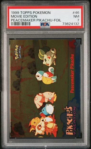 1999 Topps Peacemaker Pikachu Pokemon The Movie Edition Foil #46 card image