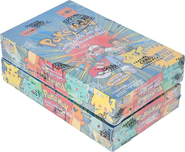 1999 Topps Pokemon Television Animation Edition Factory-Sealed Retail Box Pair (2) – Possible Charizard, Blastoise Cards #no-number card image