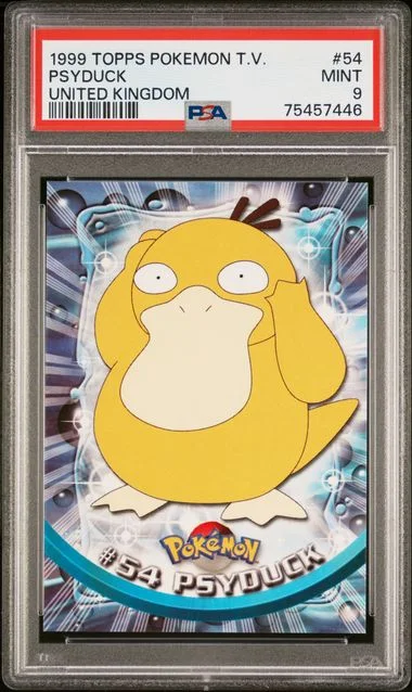1999 Topps Psyduck Pokemon Tv #54 card image