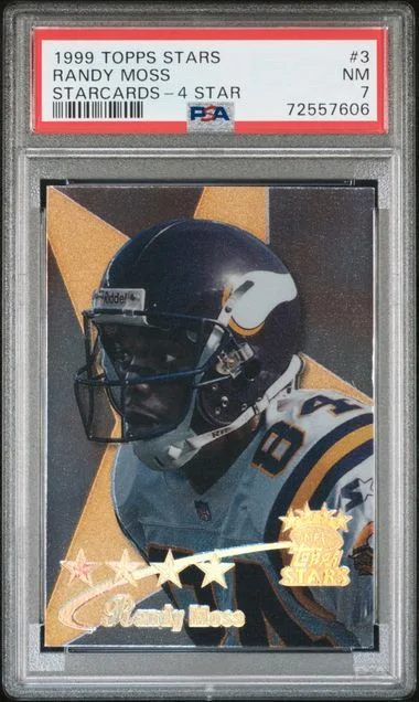 1999 Topps Randy Moss Stars Starcards Starcards 4 Star #3 card image