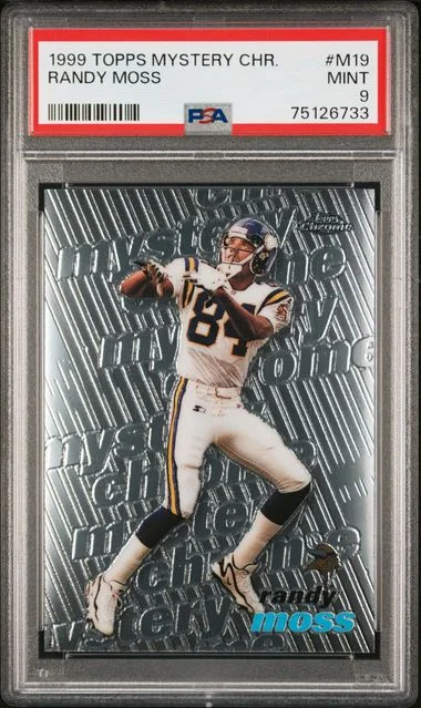 1999 Topps Randy Moss Mystery Chrome #M19 card image