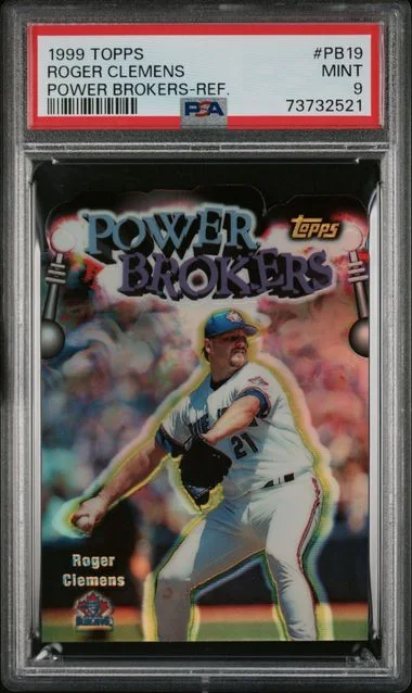1999 Topps Roger Clemens Power Brokers Refractor #PB19 card image