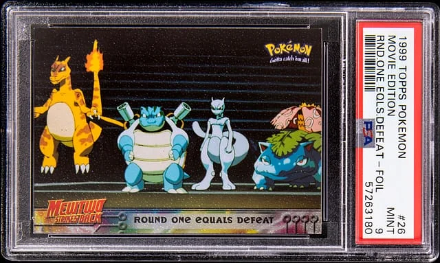 1999 Topps Round One Equals Defeat Pokemon Movie Edition Holo #26 card image