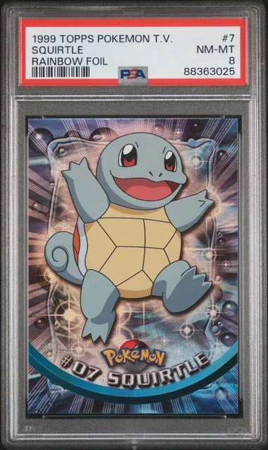 1999 Topps Squirtle Pokemon Tv Italian #7 card image