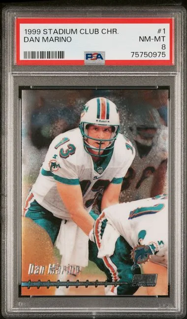 1999 Topps Stadium Club Chrome Dan Marino #1 card image
