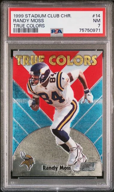 1999 Topps Stadium Club Chrome Randy Moss True Colors #14 card image