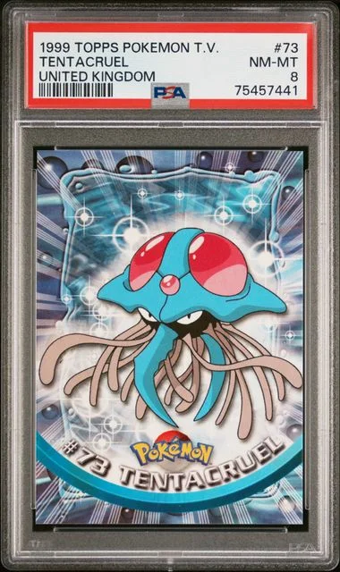 1999 Topps Tentacruel Pokemon Tv United Kingdom #73 card image