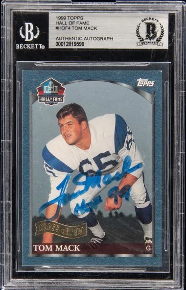 1999 Topps Tom Mack Hall Of Fame #HOF4 card image